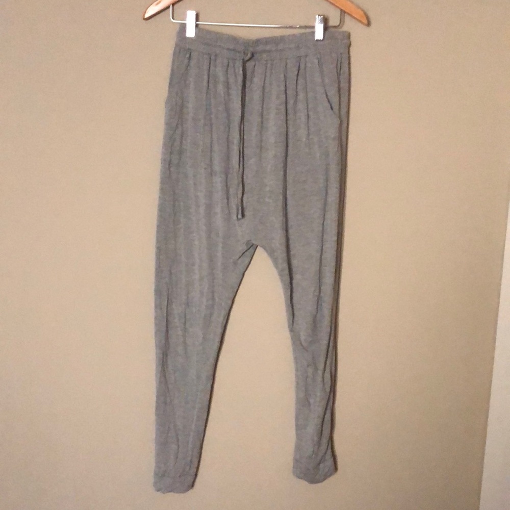 Gray harem pants